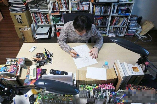 岸本齐史公开个人漫画工作室超有亲切感