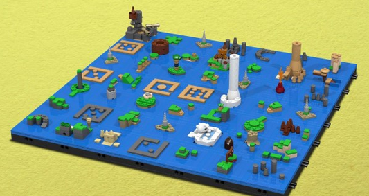 国外乐高迷自制《塞尔达传说:风之杖》地图!